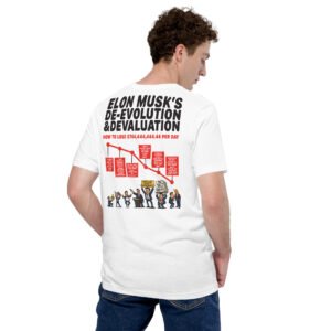 How to Lose $744,444,444.44 Per Day — De-Evolution & Devaluation of Elon Musk | DiKT8R Limited Edition Premium Tee
